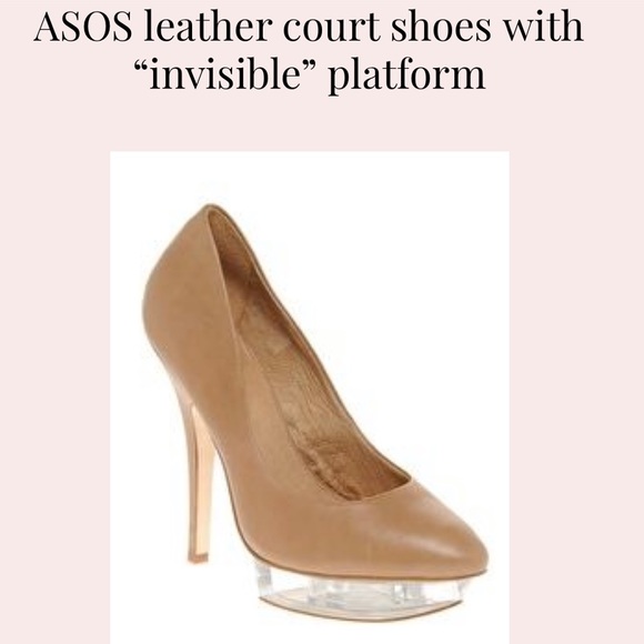 ASOS Suede Perspex Platform court shoe - Picture 9 of 9